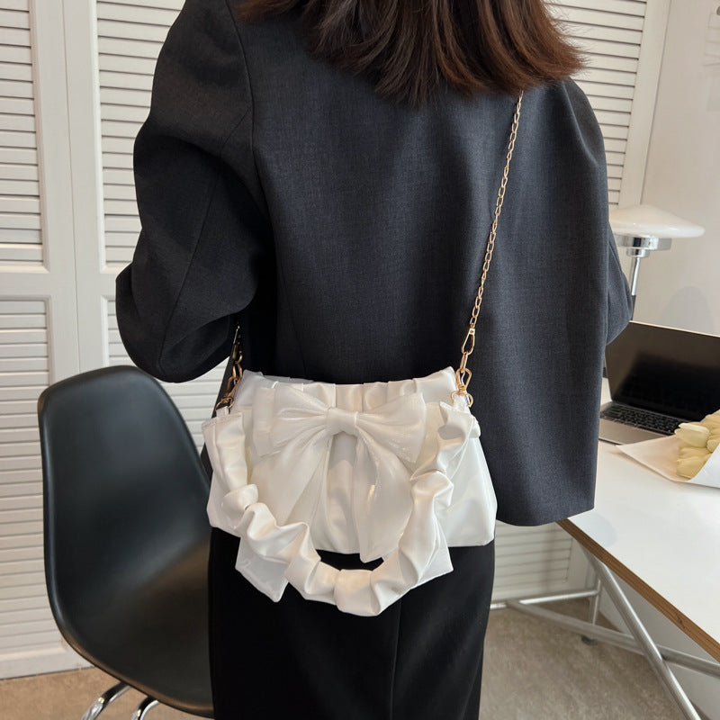 Ny Fashion Casual Kæde Crossbody Sød Sløjfe Skuldertaske