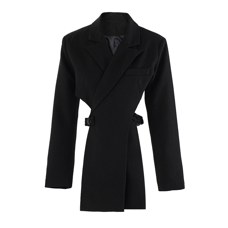 Hollow-out Midriff Two-piece Waist-tight Suit