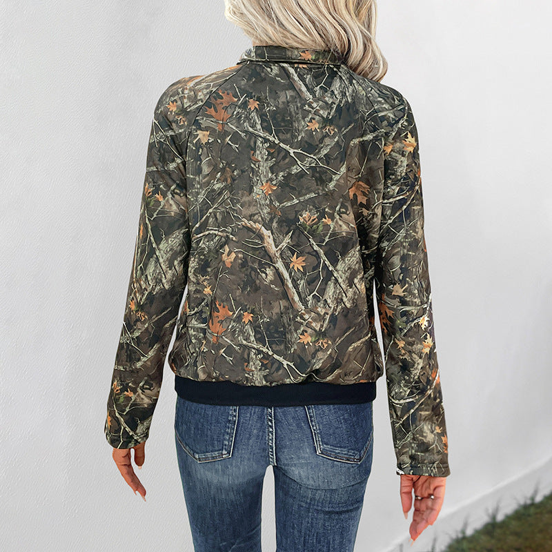 Female Printed Pullover Sweatshirt