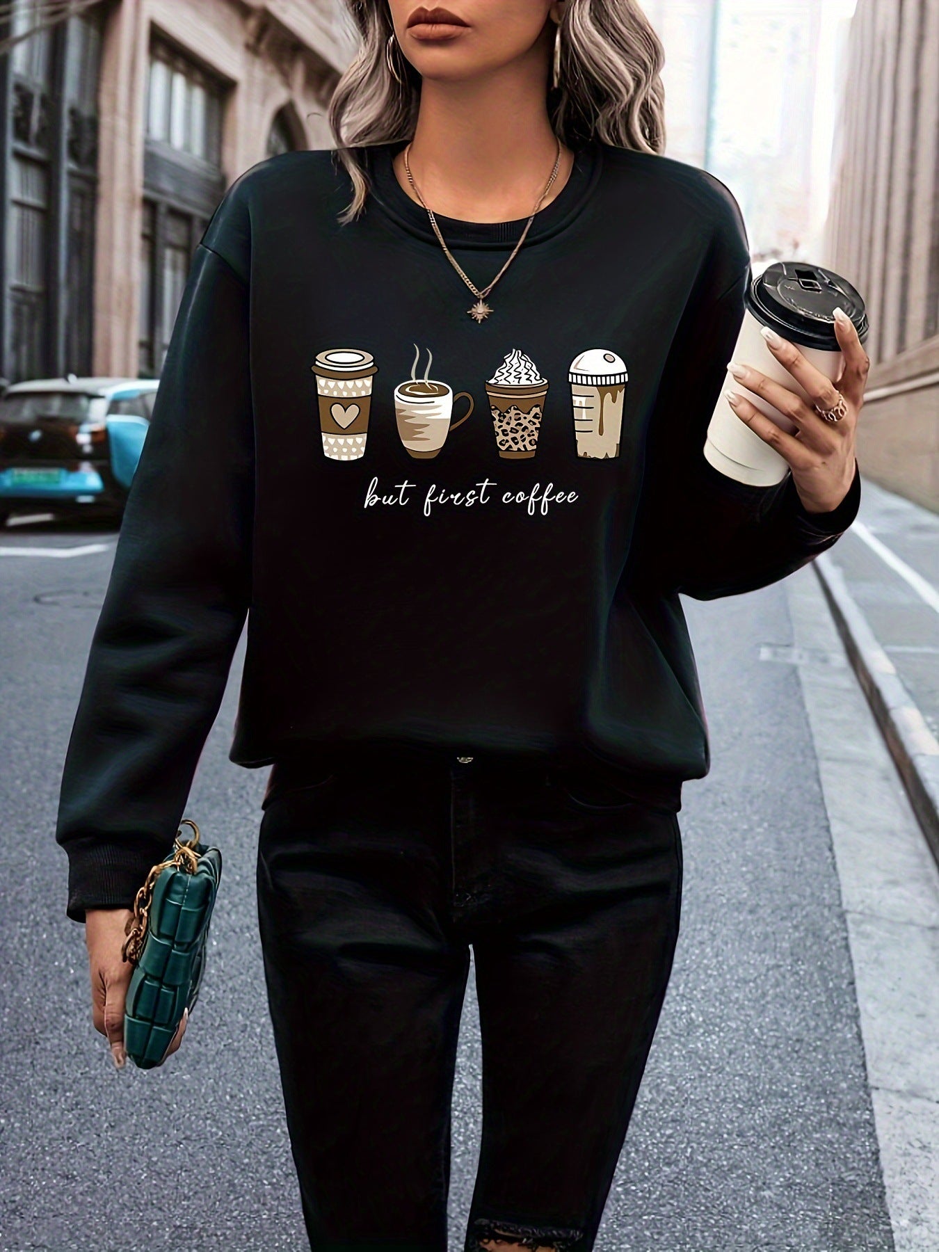 Europæiske og amerikanske plus size dametøj sweater