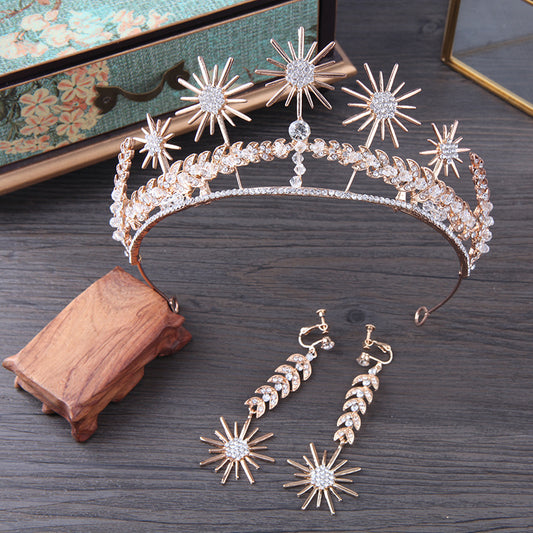 New Wedding Crown Hair Band Set