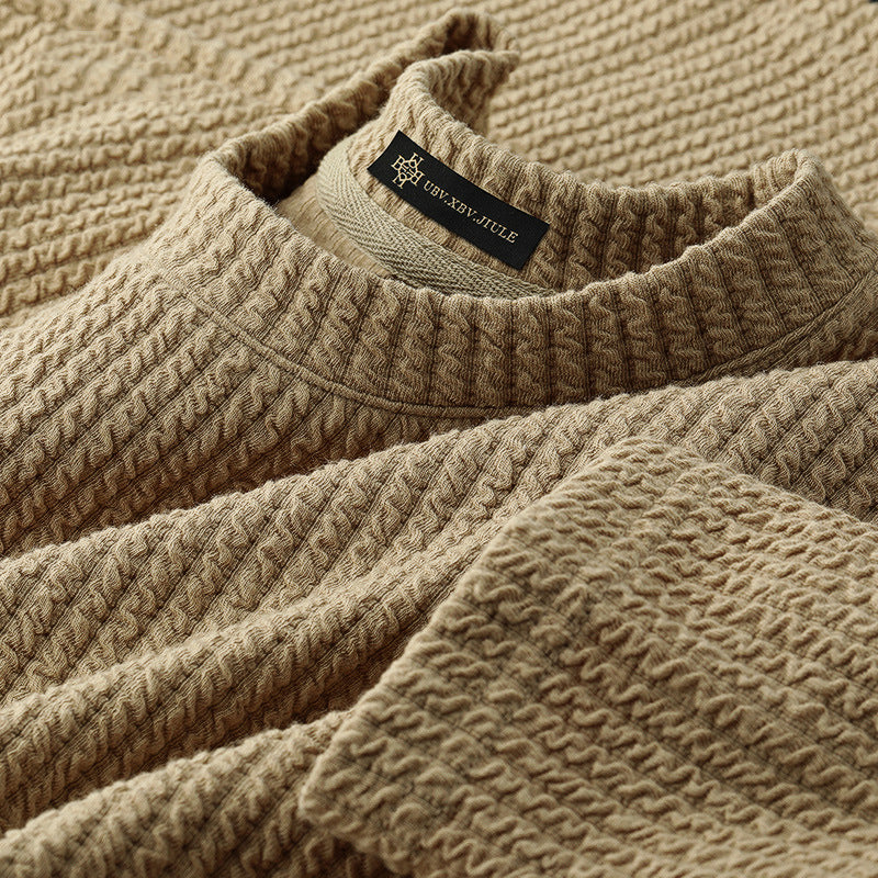 Men's Solid Color Bottoming Shirt Thickened Sweater