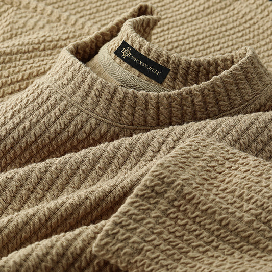 Men's Solid Color Bottoming Shirt Thickened Sweater