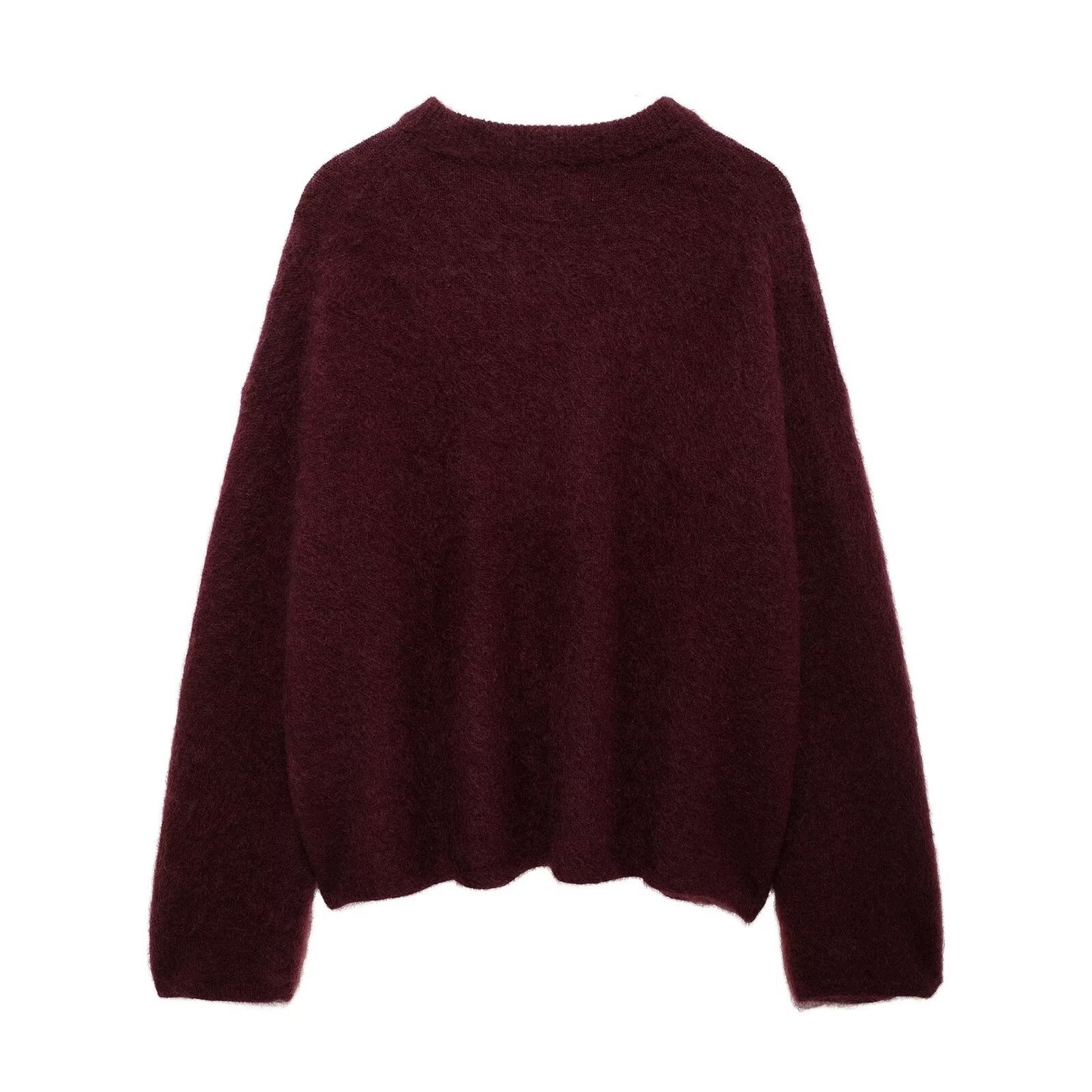 Women's Clothing Large Profile Mohair Blending Pullover Sweater