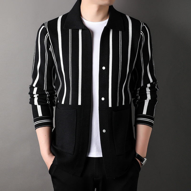 Knitwear Coat Middle-aged Men's Business Casual