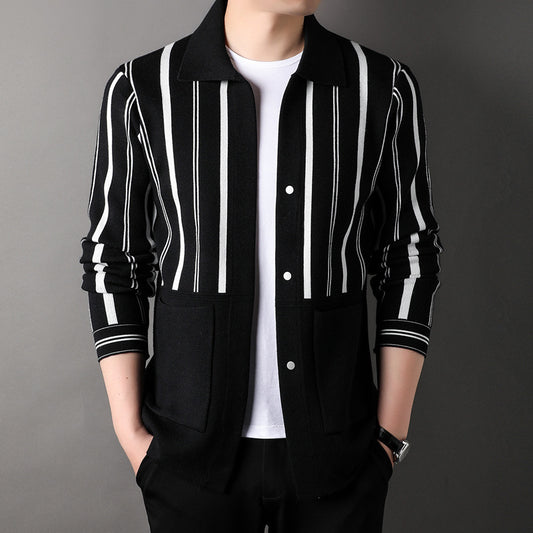 Knitwear Coat Middle-aged Men's Business Casual