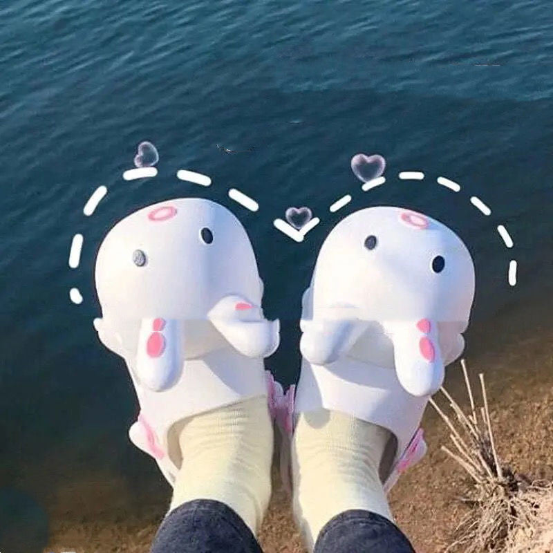 Men's And Women's Non-slip Children's Rabbit-shaped Hole Shoes