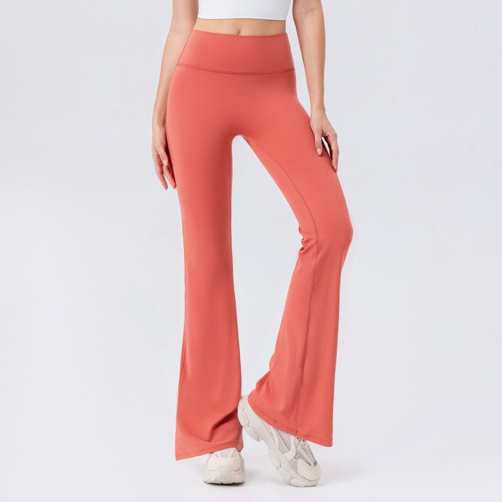 Female High Waisted Hip Lifting Micro Trumpet Yoga Pants