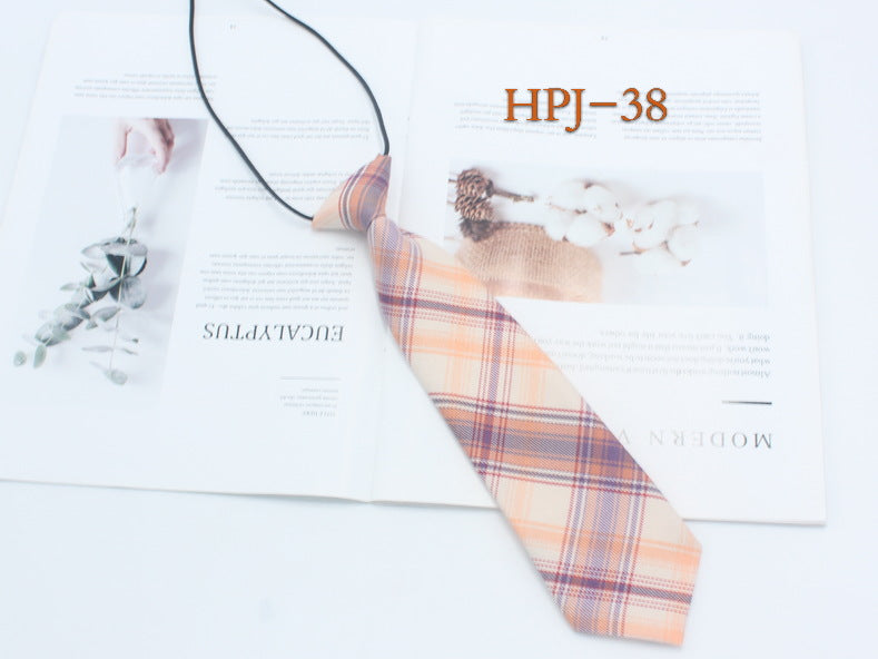 Japanese College Jk Plaid Tie Free Style