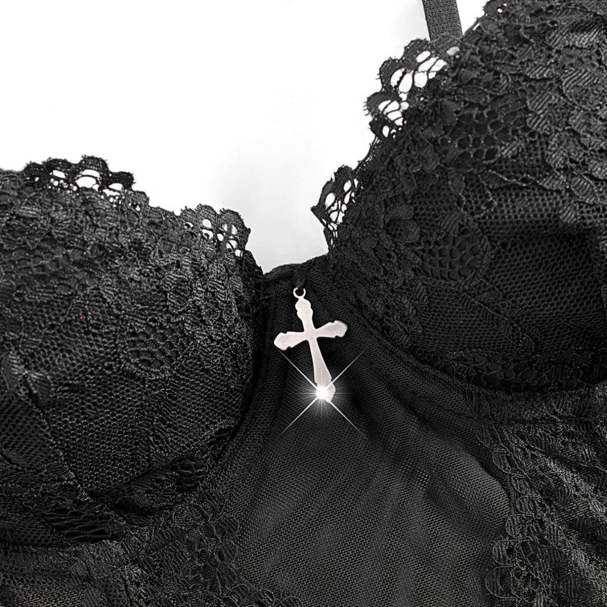 Dark Lace Fishbone Camisoleperfect For Layering Or Wearing On Its Own