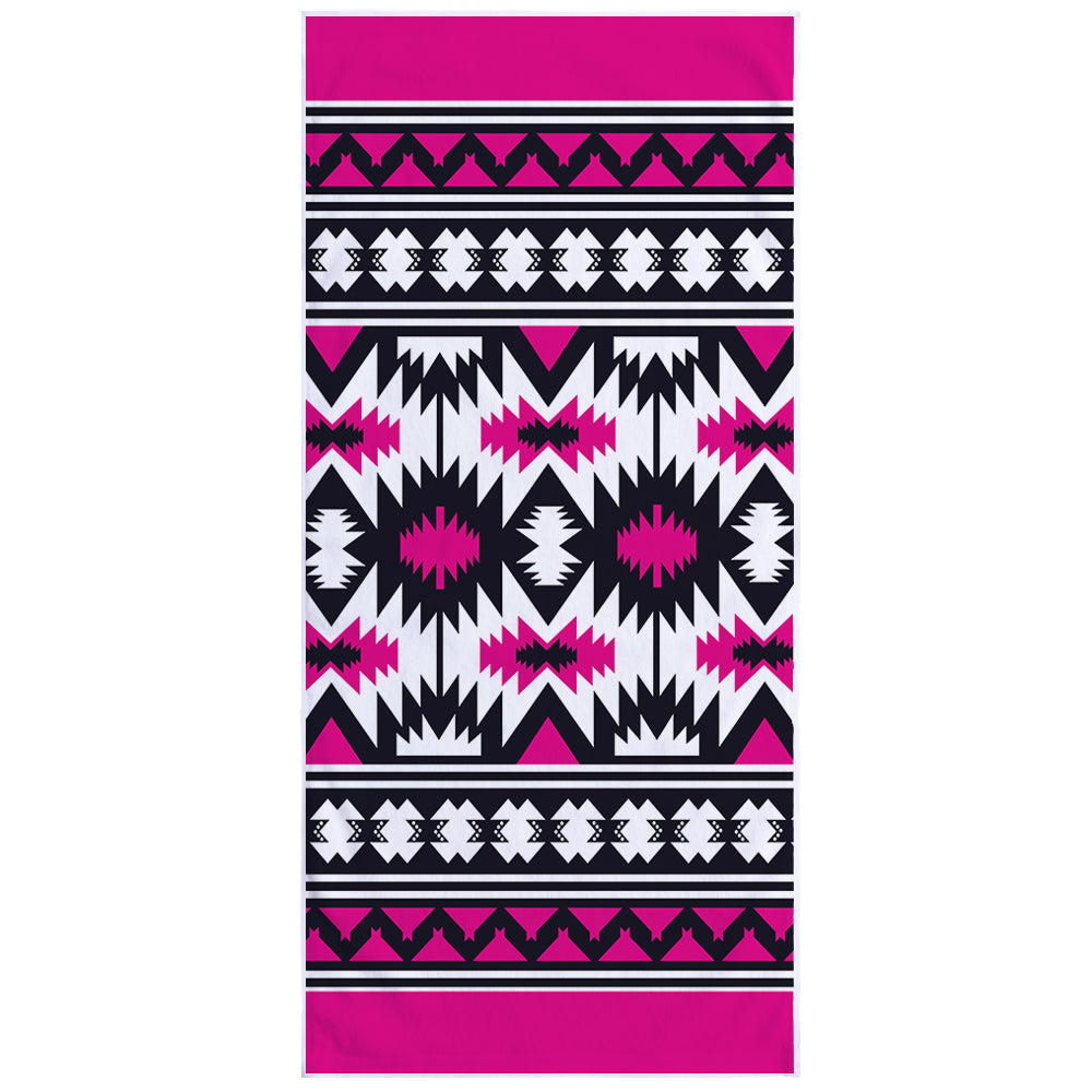 Microfiber Square Print Beach Towel