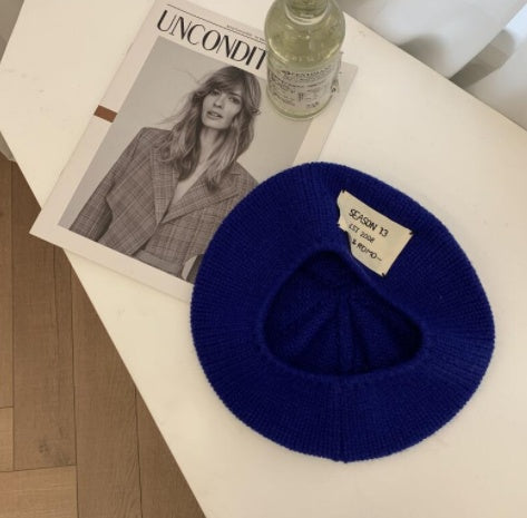 Women's Autumn And Winter Knitted Beret Warm Wool  Yuppie