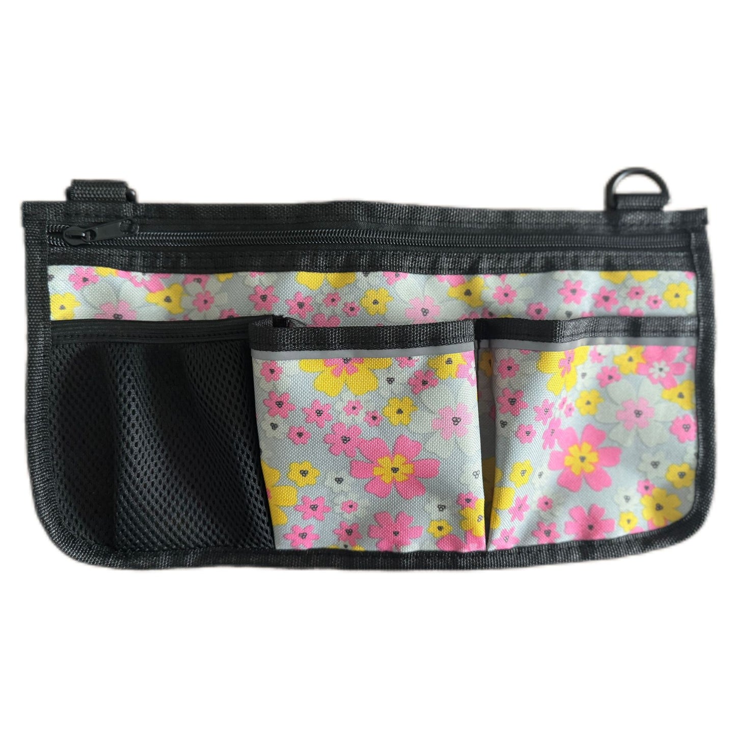 Adjustable Wheelchair Side Armrest Mesh Storage Bag