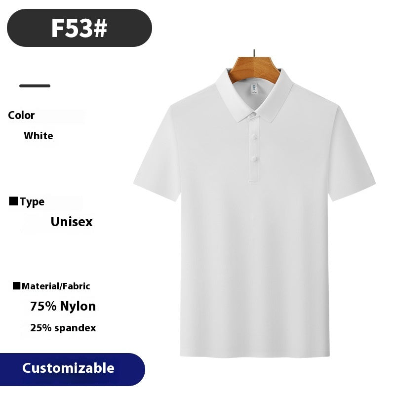 Polo Shirt Brocade Ammonia Seamless Summer Running Ice T-shirt Golf