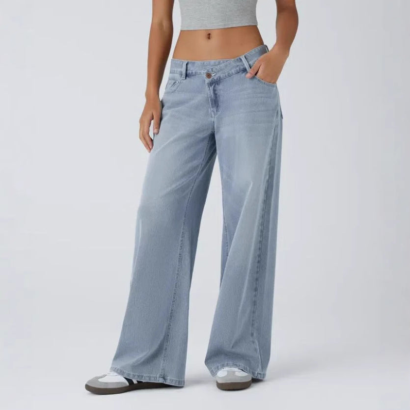 European And American Ladies Special High Waist Straight Jeans
