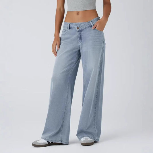 European And American Ladies Special High Waist Straight Jeans