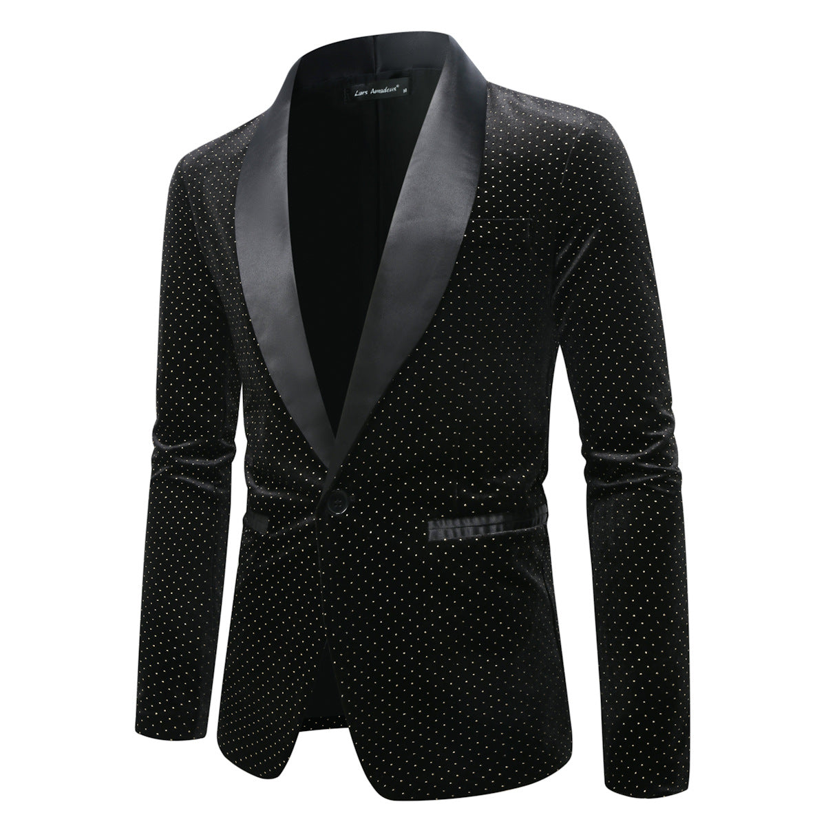 Men Casual Loose Versatile Color Blocked Order A Suit Jacket