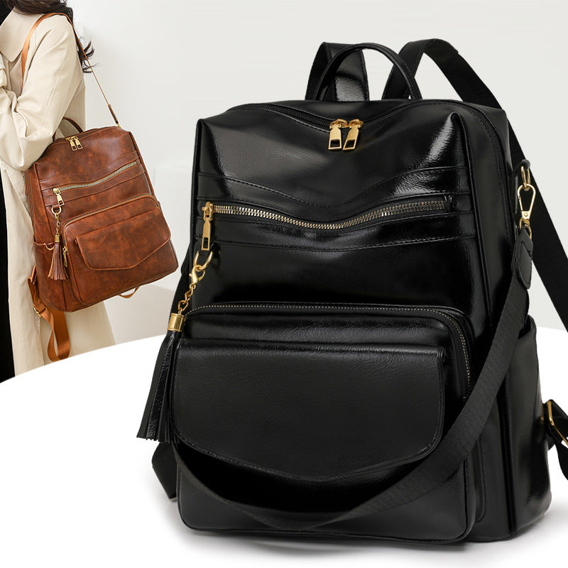 Retro Women's Backpack Large Capacity