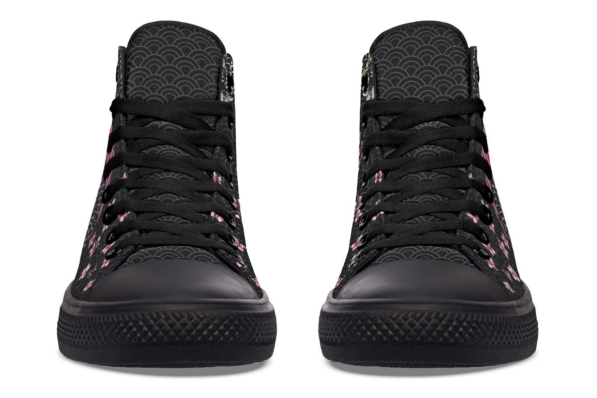 Printed Couple High-top Canvas Shoes