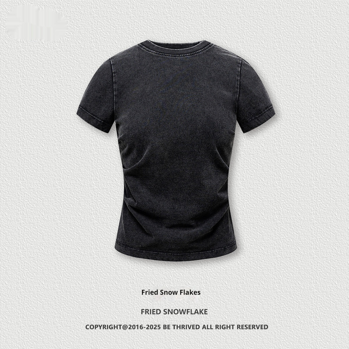 American Pleated Nipped Waist Slimming T-shirt
