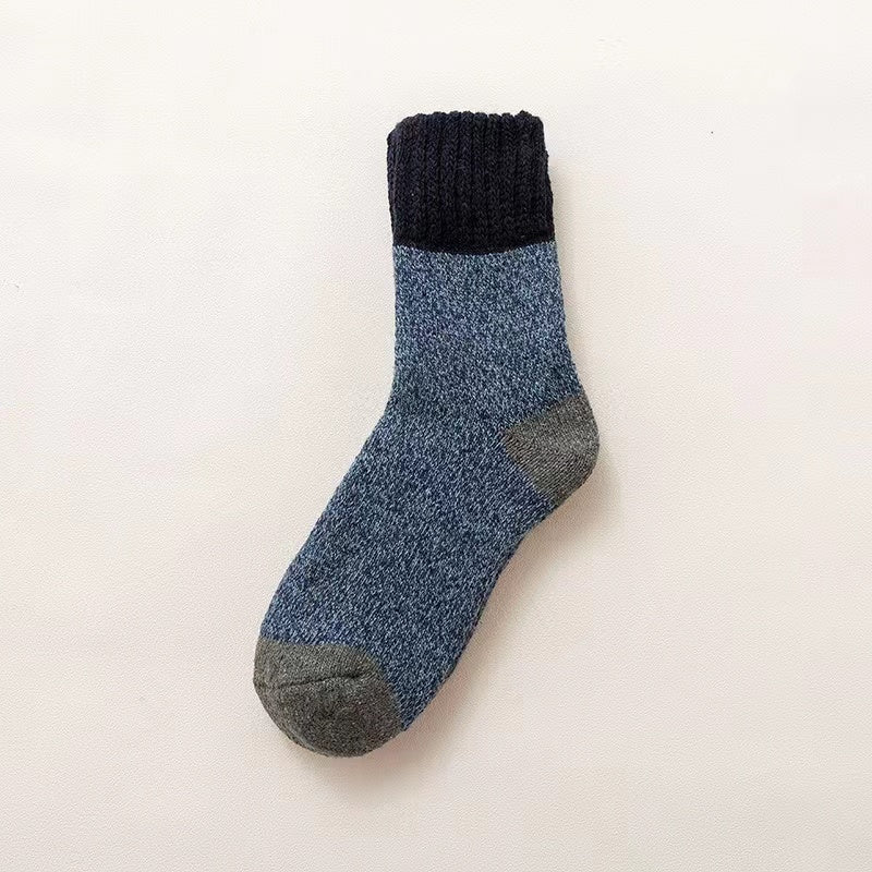Men's Wool Socks Thickened And Fleece Mid-tube