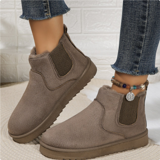Women's Thick Fleece-lined Winter Boots Cotton-padded Shoes