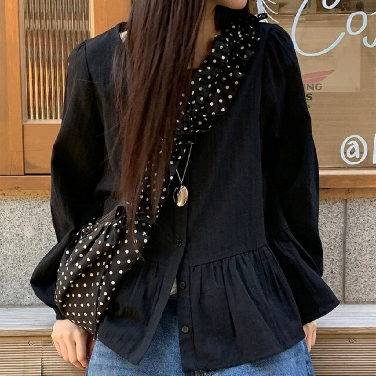 Spring New Arrival Retro Pleated Polka-Dot Crescent Saddle Bag