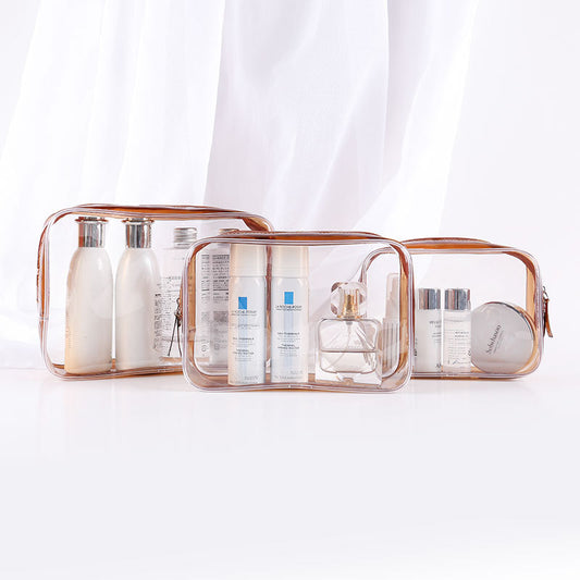 Pvc Transparent Cosmetic Bag Large-capacity Multi-function