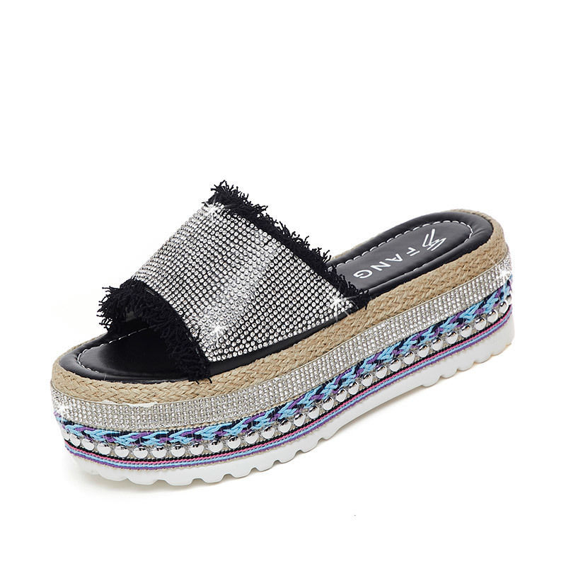 Casual Sponge Cake Thick-soled Increase Women's Slippers