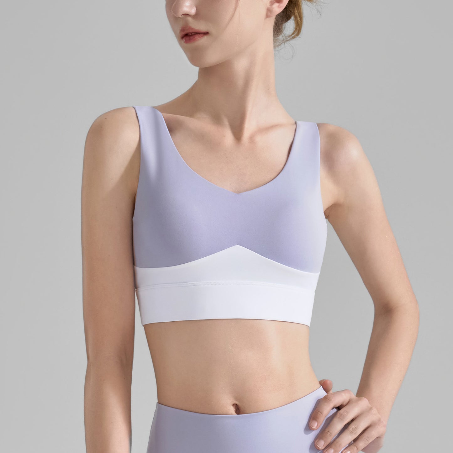 New V-neck Yoga Anti-shock Fixed Cup Fitness Vest