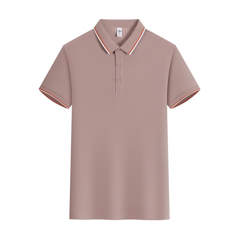 Summer Ice Silk Lapel Short Sleeve Polo Shirt