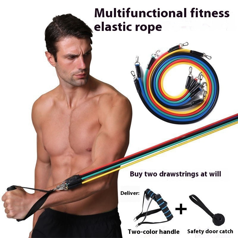 Multi-functional Door Sports 11-piece Set Combination Pulling Rope