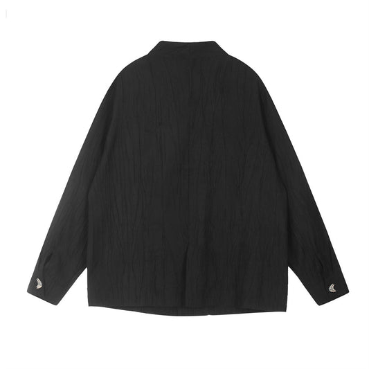 Stand Collar Men's Baggy Casual Jacket
