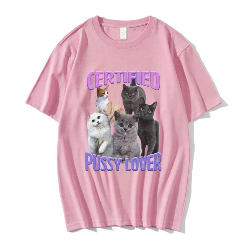 Certified Pussy Lover Cat Meme Shirt