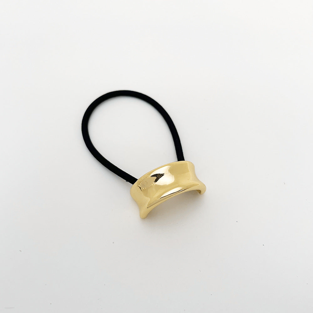 Simple Small Rubber Band Headband Hair Accessories Metal Geometry
