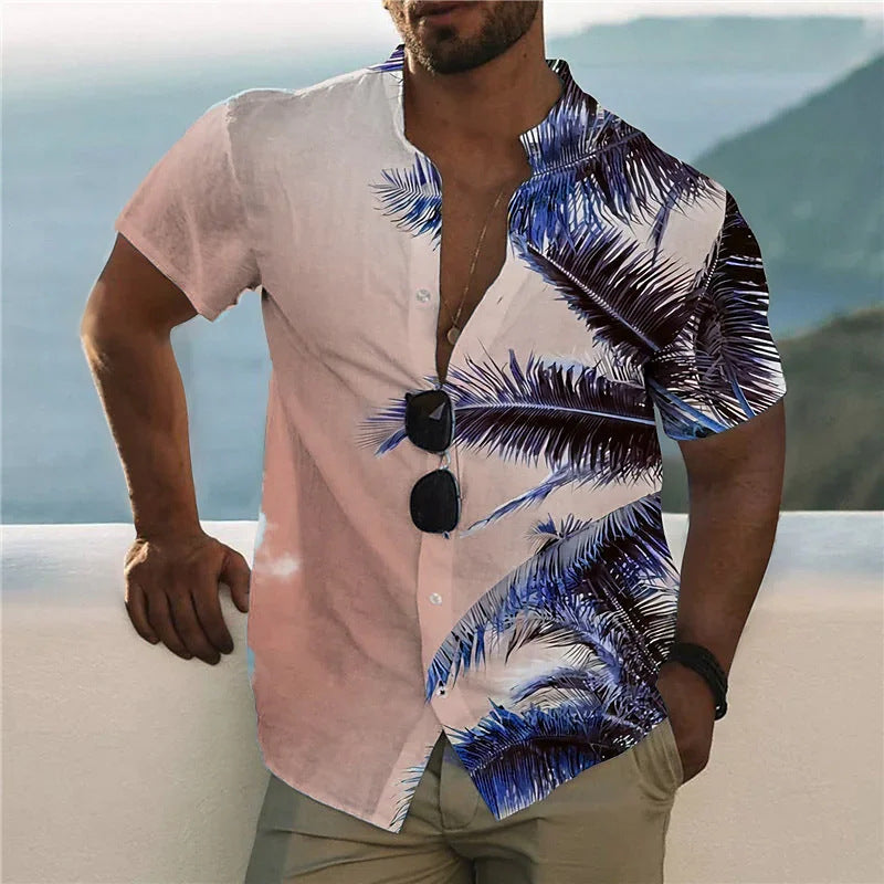 Men's Hawaiian Shirt Fashionable Casual Top
