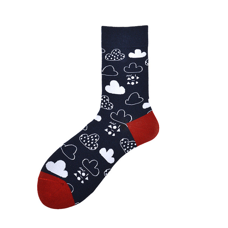 Creative Couple Cotton Mid-high Socks