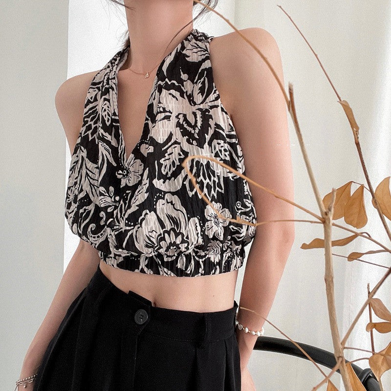 Summer Back Niche Camisole Top Sweet And Spicy Style Vest