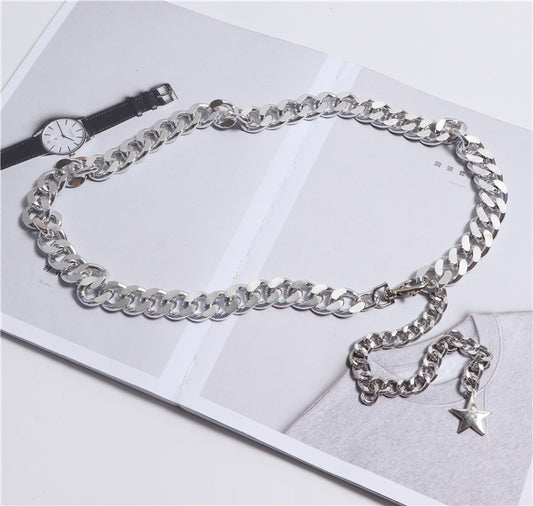 Skirt Shirt Fashion Simple And Versatile Waist Chain