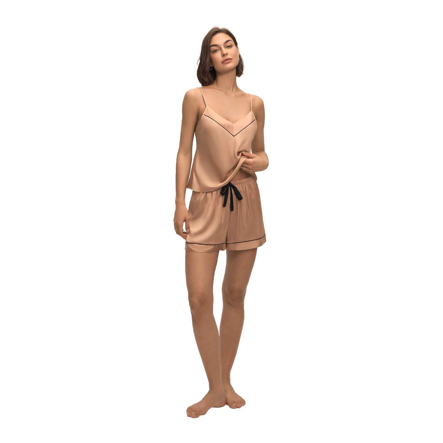 Suspender Shorts Set Two Piece Pajama And Loungewear Set