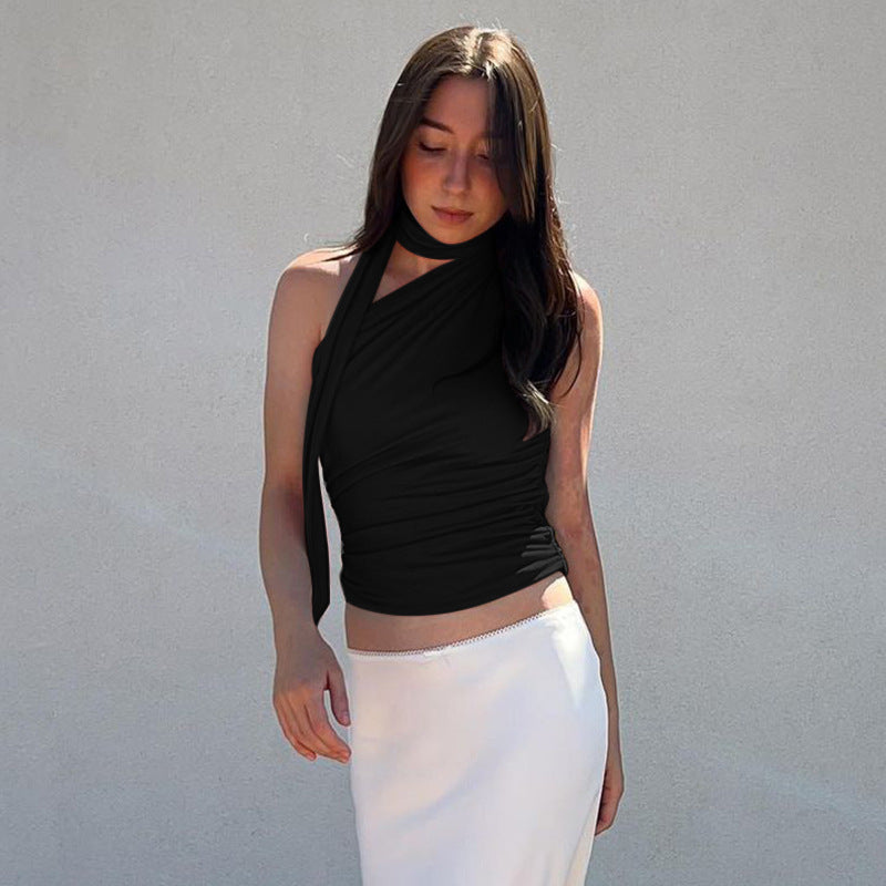 European And American Street Fashion Slim Short Casual Undershirt