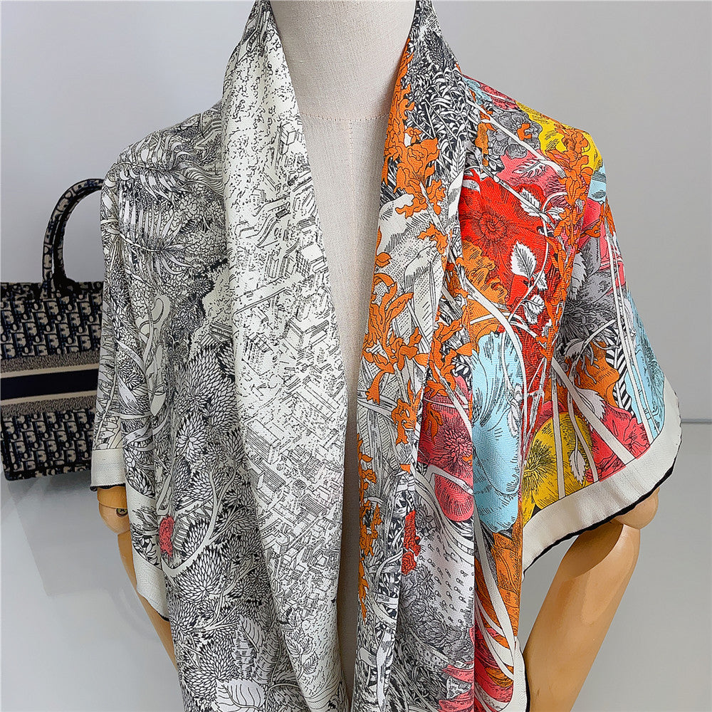 Silk-like Wool All-matching Warm Shawl Scarf