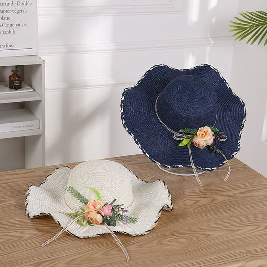 Women's Summer Beach Hat Wavy Parent-child