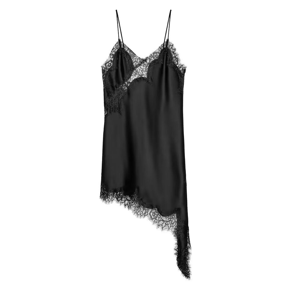 Asymmetric Lace Camisole Dress For Women