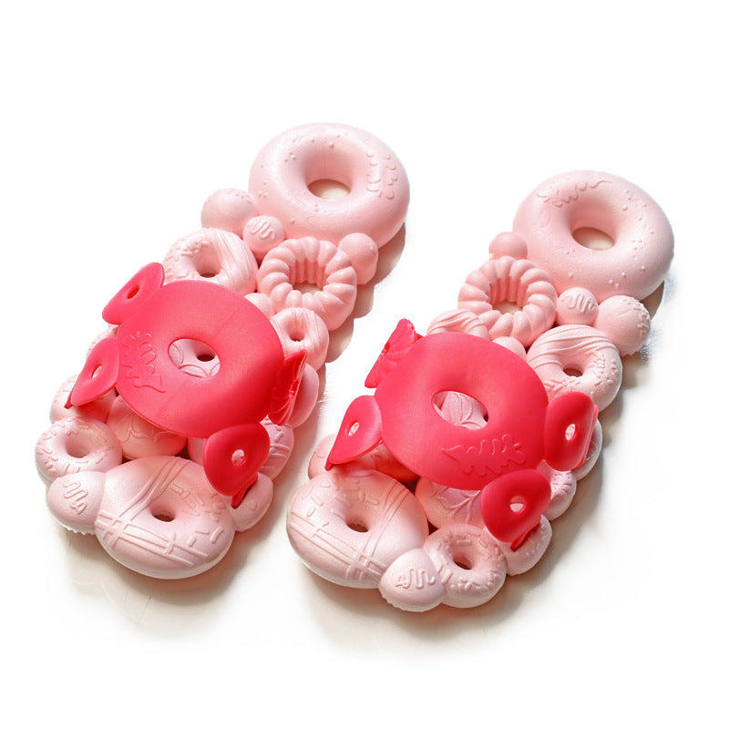 Creative Bathroom Non-slip Soft Bottom Donut Slippers