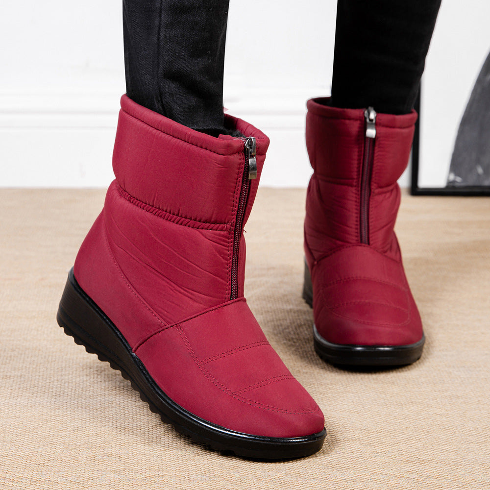 Women's Lazy Slip-On Waterproof Warm Snow Boots