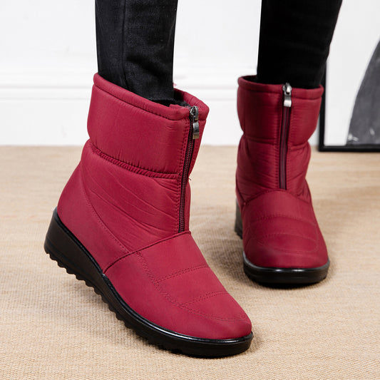 Women's Lazy Slip-On Waterproof Warm Snow Boots