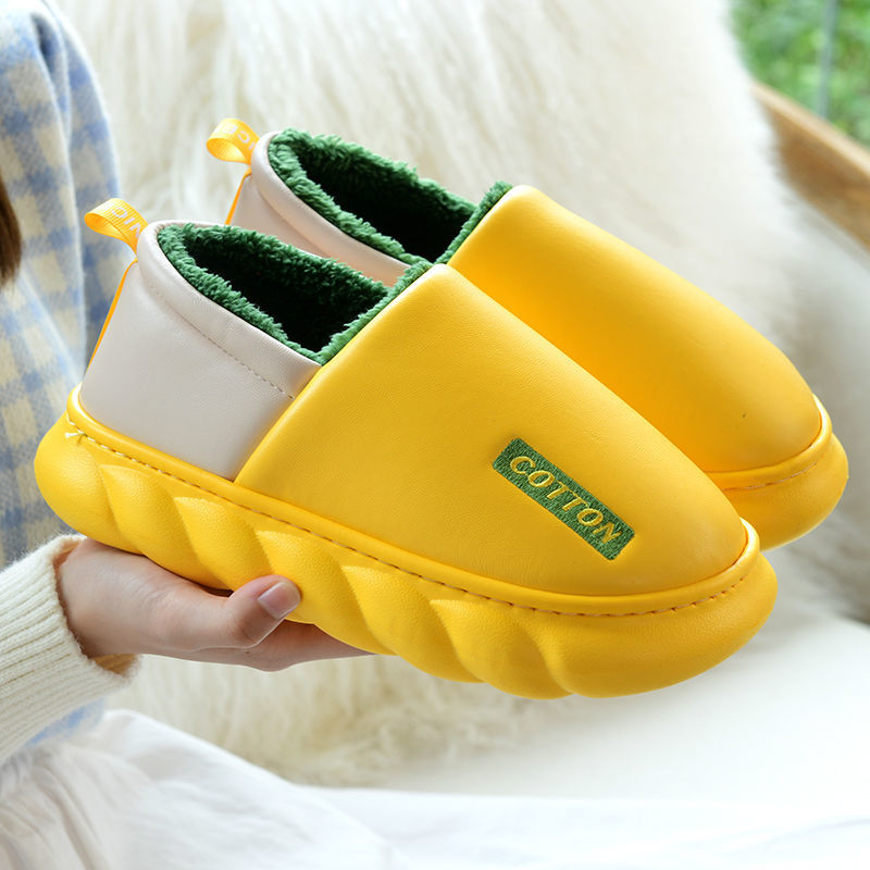 Waterproof Cotton Slippers Ladies Winter Household
