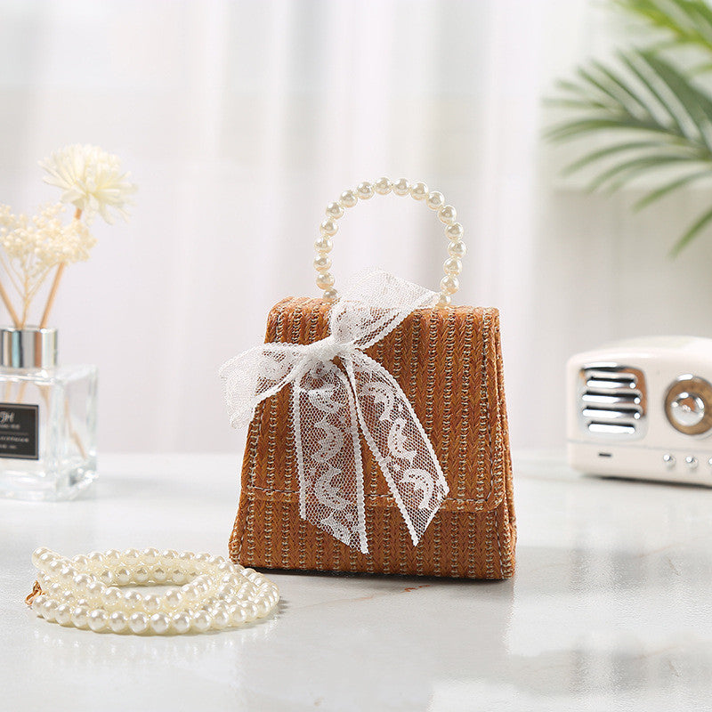 Summertime New Fund Is Relaxed Bowknot Straw Makes Up A Bag