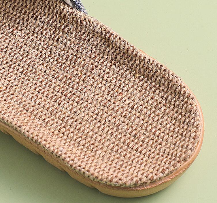 Men's And Women's Fashion Linen Indoor Slippers